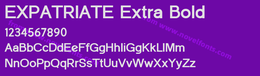 EXPATRIATE Extra BoldPreview