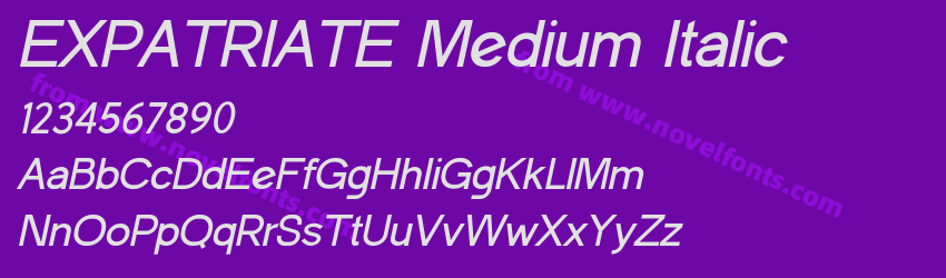 EXPATRIATE Medium ItalicPreview EXPATRIATE Medium ItalicPreview