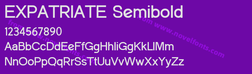 EXPATRIATE SemiboldPreview