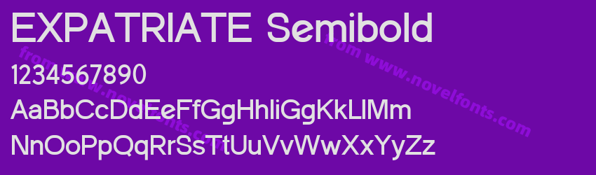 EXPATRIATE SemiboldPreview