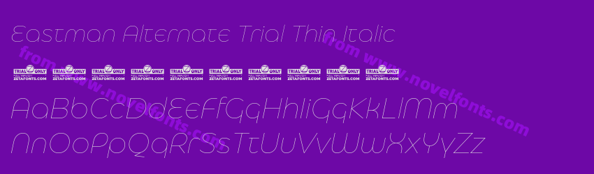 Eastman Alternate Trial Thin ItalicPreview