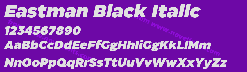 Eastman Black ItalicPreview Eastman Black ItalicPreview