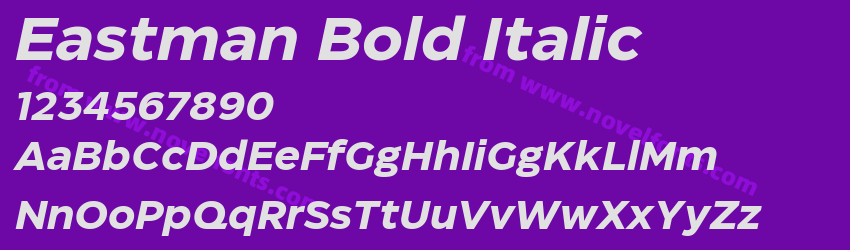 Eastman Bold ItalicPreview