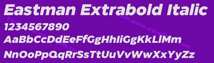 Eastman Extrabold ItalicPreview