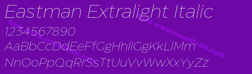 Eastman Extralight ItalicPreview