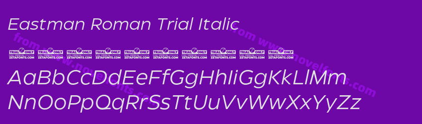 Eastman Roman Trial ItalicPreview