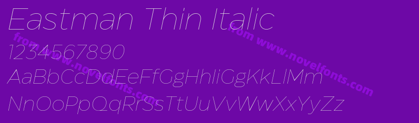 Eastman Thin ItalicPreview Eastman Thin ItalicPreview