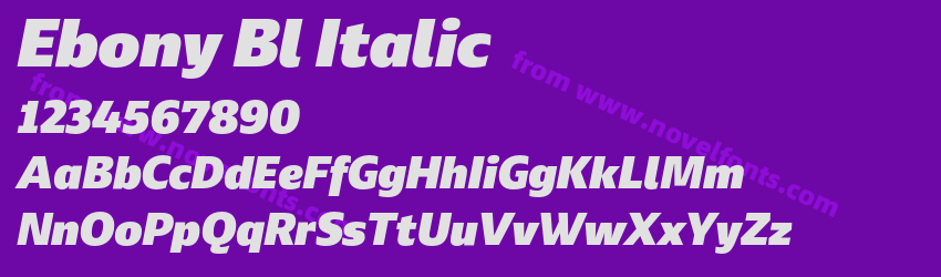 Ebony Bl ItalicPreview