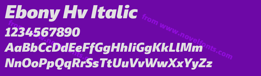 Ebony Hv ItalicPreview