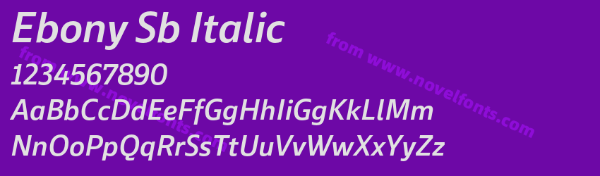 Ebony Sb ItalicPreview