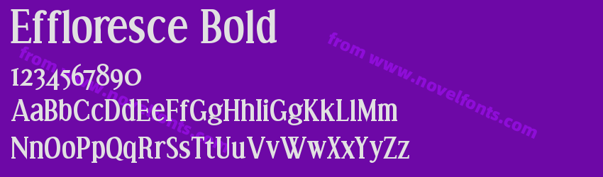 Effloresce BoldPreview Effloresce BoldPreview