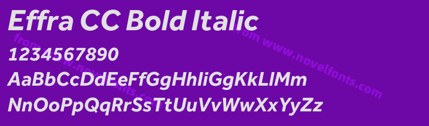 Effra CC Bold ItalicPreview Effra CC Bold ItalicPreview