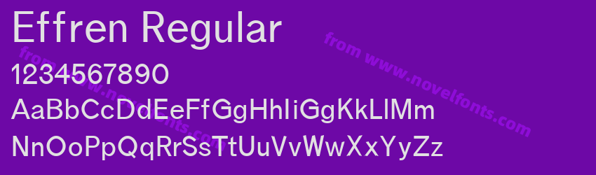 Effren RegularPreview Effren RegularPreview