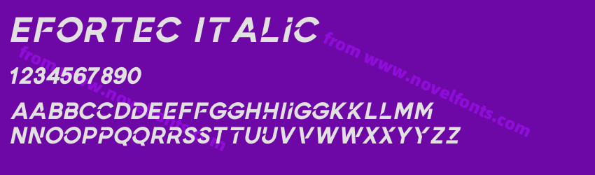 Efortec ItalicPreview Efortec ItalicPreview