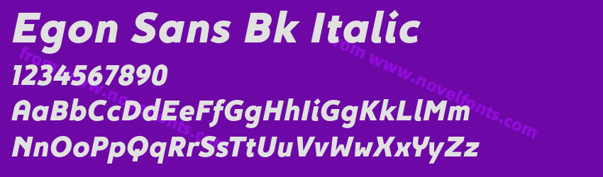 Egon Sans Bk ItalicPreview Egon Sans Bk ItalicPreview