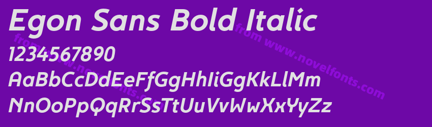 Egon Sans Bold ItalicPreview Egon Sans Bold ItalicPreview
