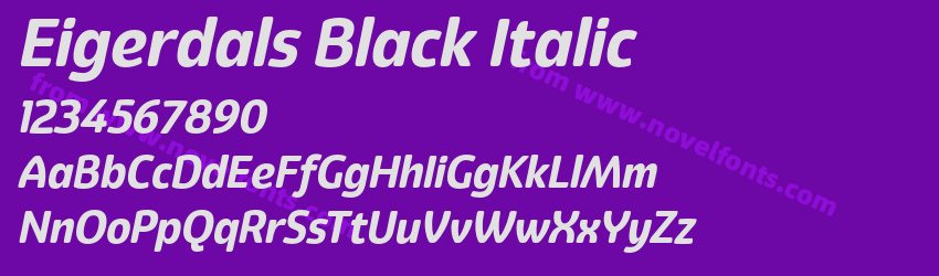Eigerdals Black ItalicPreview Eigerdals Black ItalicPreview