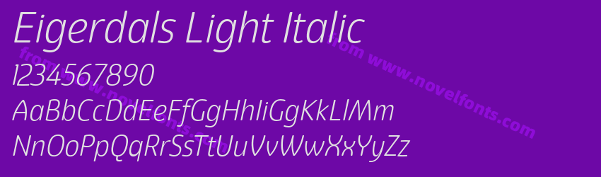 Eigerdals Light ItalicPreview Eigerdals Light ItalicPreview