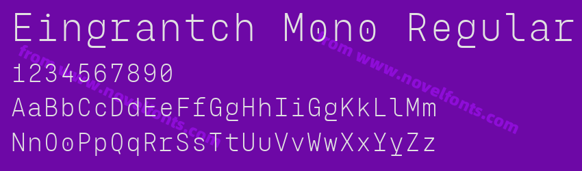 Eingrantch Mono RegularPreview Eingrantch Mono RegularPreview