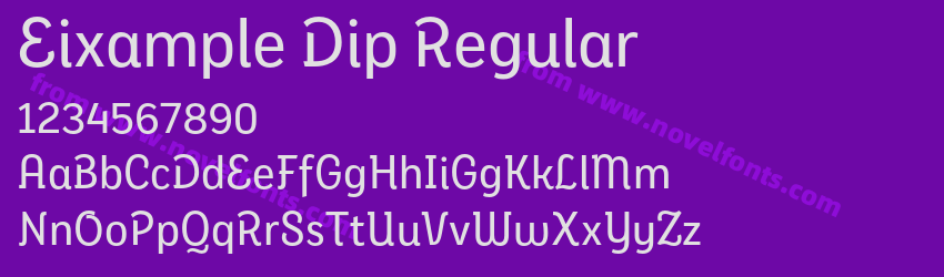 Eixample Dip RegularPreview Eixample Dip RegularPreview