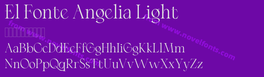 El Fonte Angelia LightPreview El Fonte Angelia LightPreview