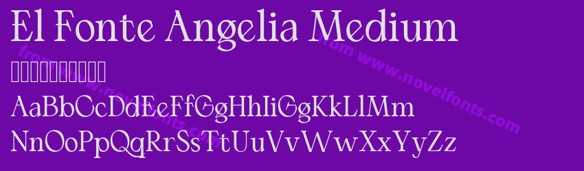 El Fonte Angelia MediumPreview El Fonte Angelia MediumPreview