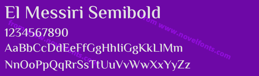 El Messiri SemiboldPreview