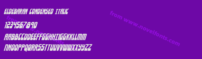 Eldebaran Condensed ItalicPreview Eldebaran Condensed ItalicPreview