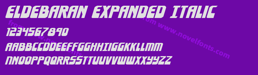 Eldebaran Expanded ItalicPreview Eldebaran Expanded ItalicPreview