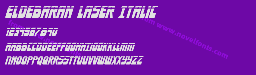 Eldebaran Laser ItalicPreview Eldebaran Laser ItalicPreview