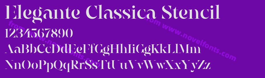 Elegante Classica StencilPreview Elegante Classica StencilPreview