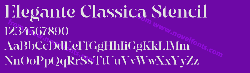 Elegante Classica StencilPreview Elegante Classica StencilPreview
