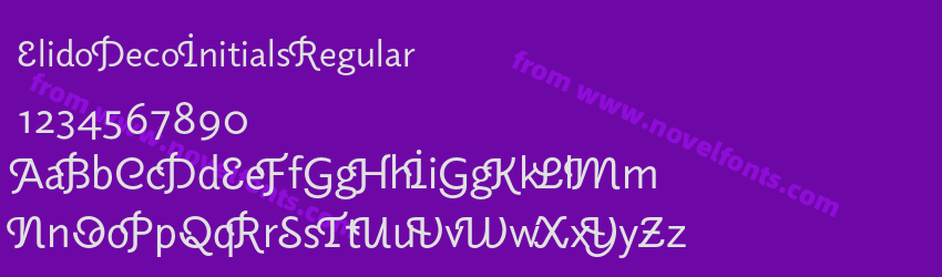 Elido Deco Initials RegularPreview Elido Deco Initials RegularPreview