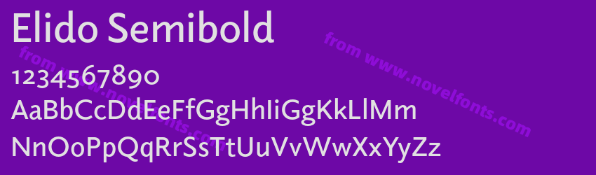 Elido SemiboldPreview Elido SemiboldPreview