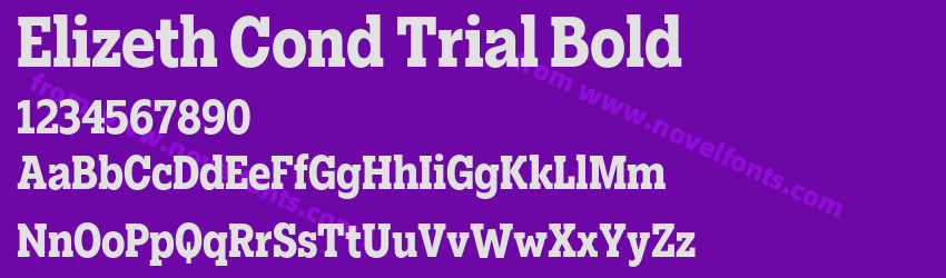 Elizeth Cond Trial BoldPreview Elizeth Cond Trial BoldPreview