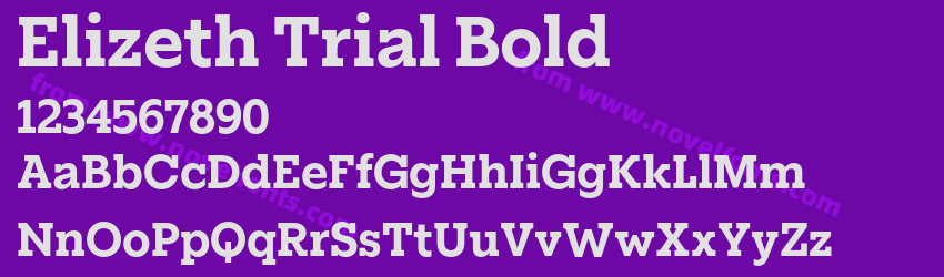 Elizeth Trial BoldPreview Elizeth Trial BoldPreview