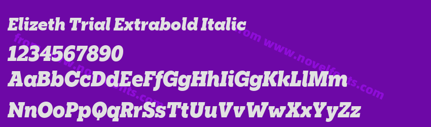 Elizeth Trial Extrabold ItalicPreview Elizeth Trial Extrabold ItalicPreview