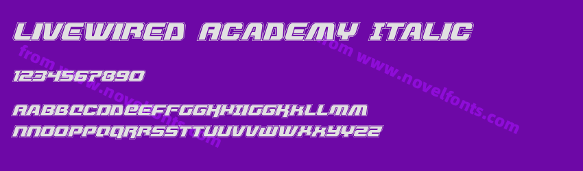 Livewired Academy ItalicPreview