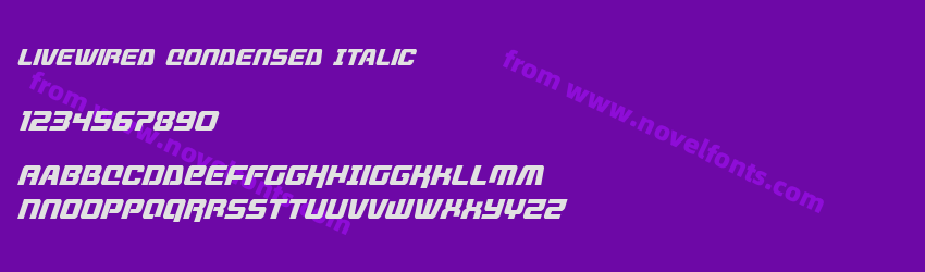 Livewired Condensed ItalicPreview