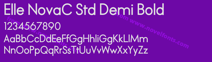 Elle NovaC Std Demi BoldPreview Elle NovaC Std Demi BoldPreview
