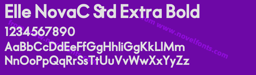 Elle NovaC Std Extra BoldPreview Elle NovaC Std Extra BoldPreview