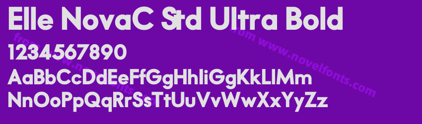 Elle NovaC Std Ultra BoldPreview Elle NovaC Std Ultra BoldPreview