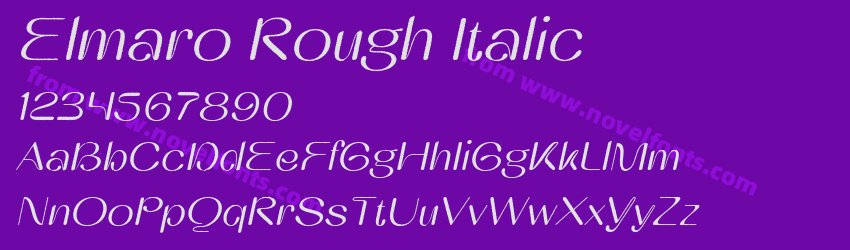 Elmaro Rough ItalicPreview Elmaro Rough ItalicPreview