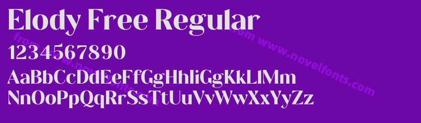 Elody Free RegularPreview Elody Free RegularPreview