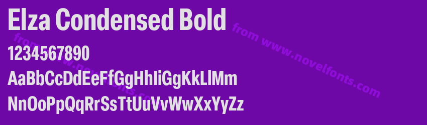 Elza Condensed BoldPreview Elza Condensed BoldPreview