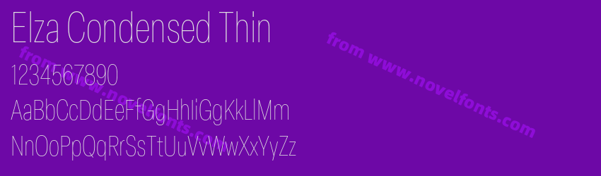 Elza Condensed ThinPreview Elza Condensed ThinPreview