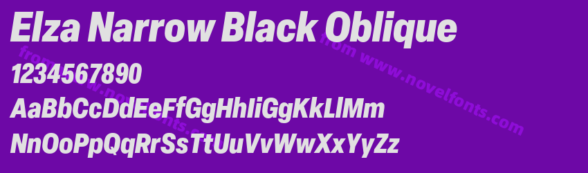 Elza Narrow Black ObliquePreview Elza Narrow Black ObliquePreview