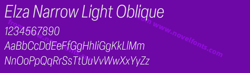 Elza Narrow Light ObliquePreview Elza Narrow Light ObliquePreview