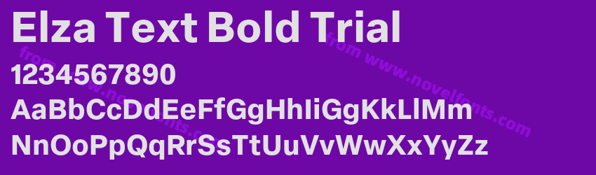 Elza Text Bold TrialPreview Elza Text Bold TrialPreview