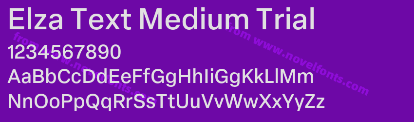 Elza Text Medium TrialPreview Elza Text Medium TrialPreview